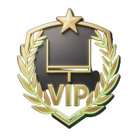 Golisimo Casino VIP Badge mit Fu&szlig;ball-Torpfosten und Neon-Umriss
