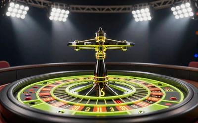 Lightning Roulette Live Casino Tisch unter Stadionlichtern bei Golisimo Casino